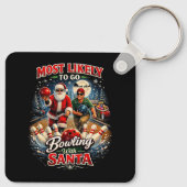 Bowling with Santa Sleutelhanger (Achterkant)