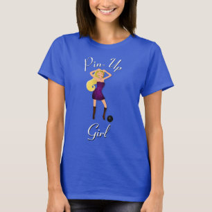 Bowling women's Sportkleding Pin-Up Girl Custom T- T-shirt