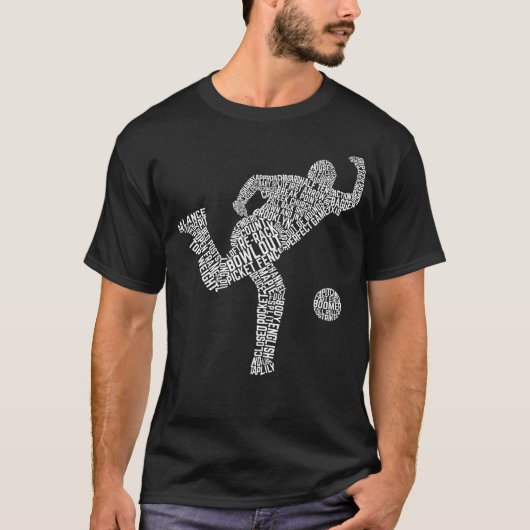 Bowling Word Art, Bowler Typografie T-shirt (Voorkant)