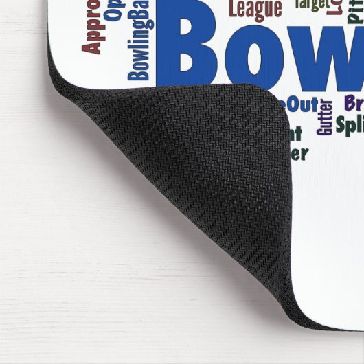Bowling Word Cloud Muismat (Hoek)