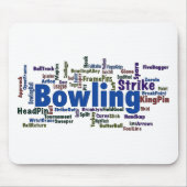 Bowling Word Cloud Muismat (Voorkant)