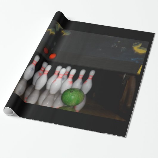 Bowling Wrapping Paper Cadeaupapier (Uitgerold)