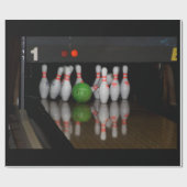 Bowling Wrapping Paper Cadeaupapier (Vlak)