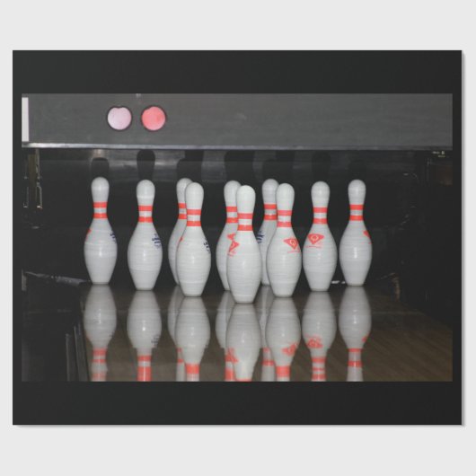 Bowling Wrapping Paper Cadeaupapier (Vlak)