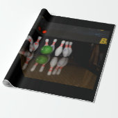 Bowling Wrapping Paper Cadeaupapier (Uitgerold)