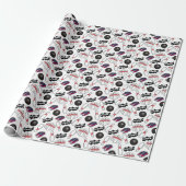 Bowling Wrapping Paper Cadeaupapier (Uitgerold)