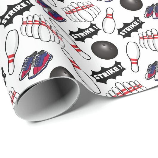 Bowling Wrapping Paper Cadeaupapier (Rol Hoek)