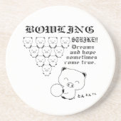 Bowling Zandsteen Onderzetter (Voorkant)