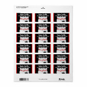 BowlingAdresetiketten Etiket (Full Sheet)