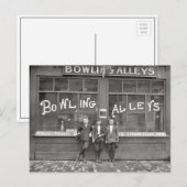 Bowlingbaan, 1911 briefkaart (Voorkant / Achterkant)