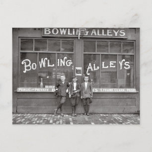 Bowlingbaan, 1911 briefkaart