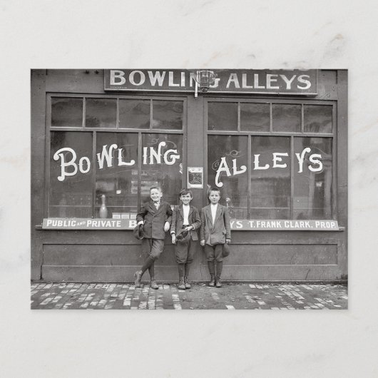 Bowlingbaan, 1911 briefkaart (Voorkant)