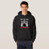 bowlingbaan gezegde 9 hoodie (Voorkant volledig)