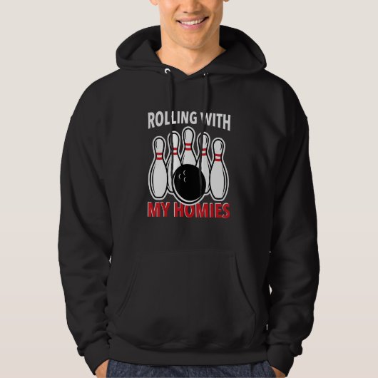 bowlingbaan gezegde 9 hoodie (Voorkant)