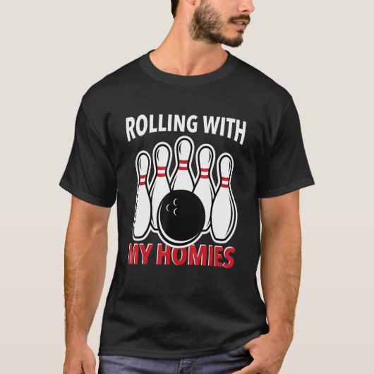 bowlingbaan gezegde 9 t-shirt (Voorkant)