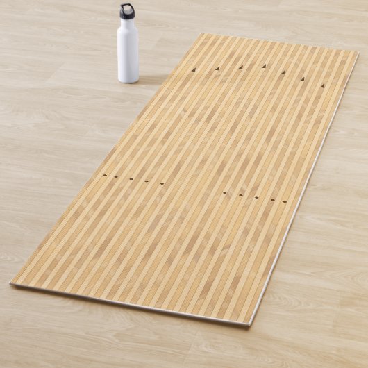 Bowlingbaan/naderingsgebied (voor/achter) yogamat (In situ)