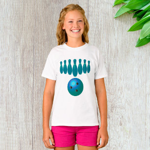 Bowlingbal en Pins Pret Sporten T-shirt