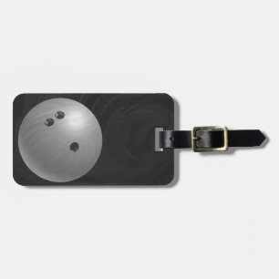 Bowlingbal Grijs Bagagelabel