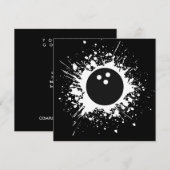 bowlingbal klatsj kaart (Voorkant / Achterkant)