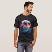 Bowlingbal met de golf van Amerika T-shirt (Voorkant volledig)