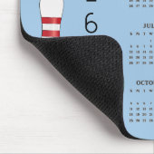 Bowlingbal Pin Design 2025 Kalender Muismat (Hoek)