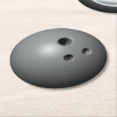 Bowlingbal Ronde Kartonnen Onderzetter (Gebogen)