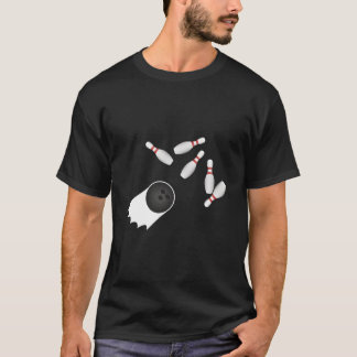 Bowlingbal slaat Bowling Strike Bowler Humor T-shirt