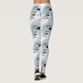 Bowlingbal-sneeuwman Kerstbeenwarmers Leggings (Achterkant)
