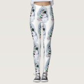 Bowlingbal-sneeuwman Kerstbeenwarmers Leggings (Voorkant)