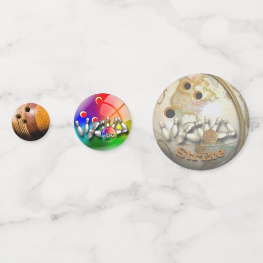 Bowlingballen Confetti (Voorkanten)