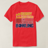 bowlingballen gootsteen retro  grappige bowling t-shirt (Design voorkant)