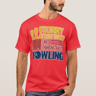 bowlingballen gootsteen retro  grappige bowling t-shirt