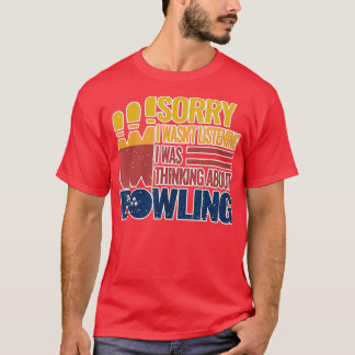 bowlingballen gootsteen retro  grappige bowling t-shirt