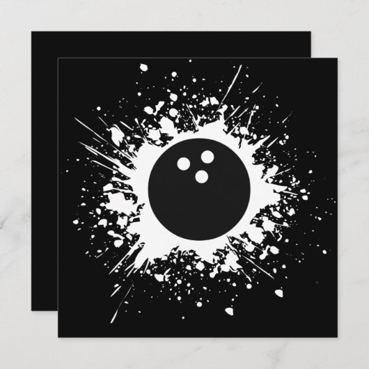 bowlingbalsplatz kaart (Voorkant / Achterkant)