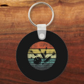 Bowlingcadeaus Retro Zonsondergang Bowling Byll Si Sleutelhanger (Voorkant)