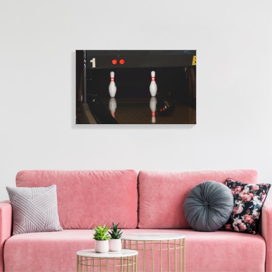 Bowlingcanvas afdrukken (Insitu (Woonkamer))