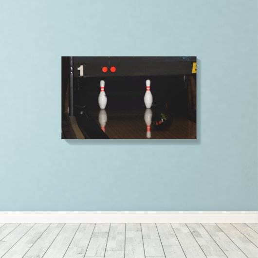 Bowlingcanvas afdrukken (Insitu (Houten vloer))