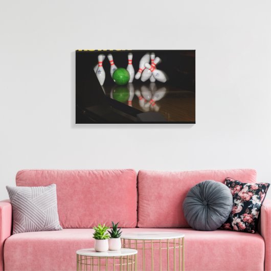 Bowlingcanvas afdrukken (Insitu (Woonkamer))