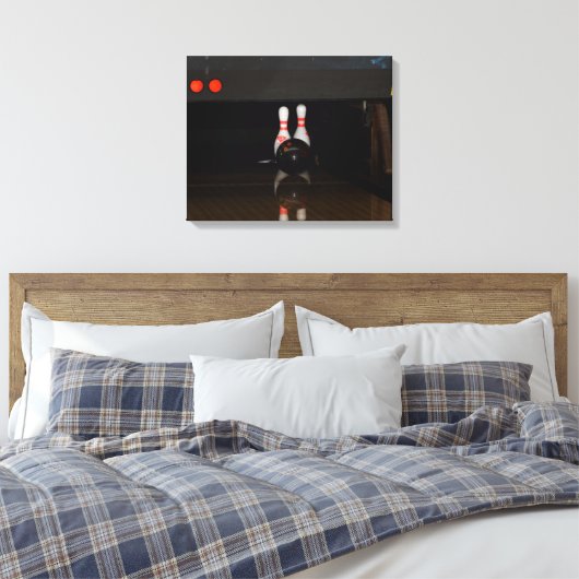 Bowlingcanvas afdrukken (Insitu (Slaapkamer))