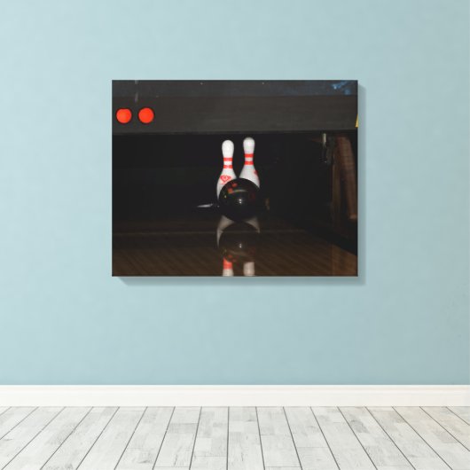 Bowlingcanvas afdrukken (Insitu (Houten vloer))