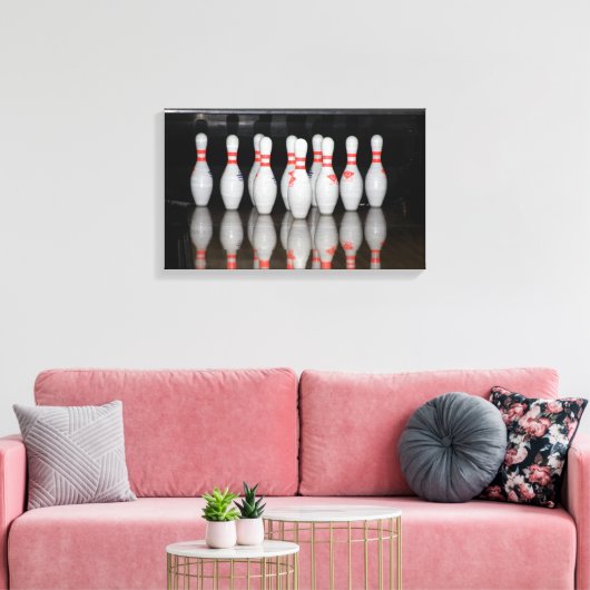 Bowlingcanvas afdrukken (Insitu (Woonkamer))