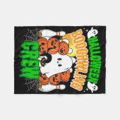 Bowlingcoach Bowling Kinderen Halloween Speler Tea Fleece Deken (Voorkant (Horizontaal))