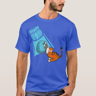 BowlingCute cat bowlen grappige T T-shirt