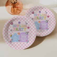 Bowlingfeestje Preppy Varsity Patch Verjaardagsfee