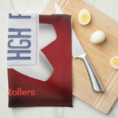 Bowlinghanddoeken met aangepaste teamnaam theedoek (Quarter Fold)