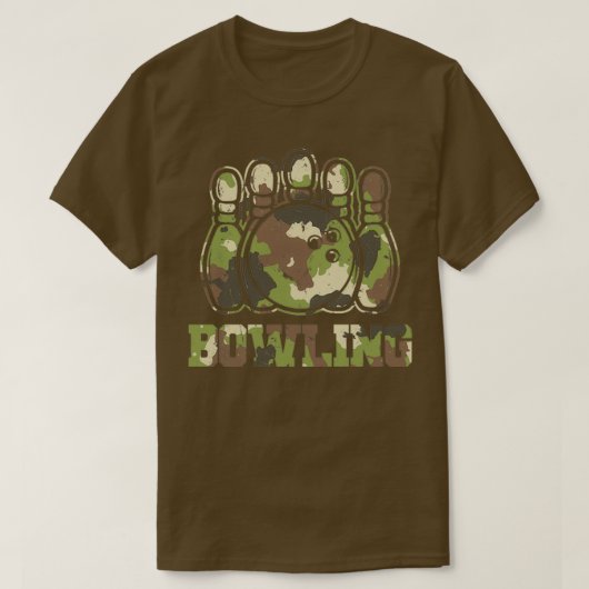 bowlingkamouflage conieschaar bowlers T T-shirt (Design voorkant)