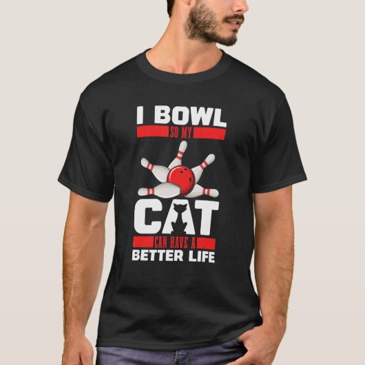 Bowlingkat Alley Team League Bowling T-shirt (Voorkant)