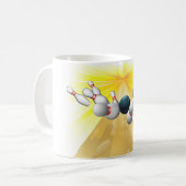 Bowlingkogelspelden Koffiemok (Voorkant links)