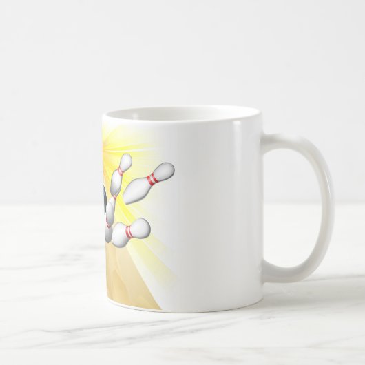 Bowlingkogelspelden Koffiemok (Rechts)