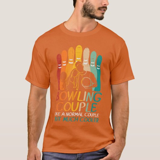 Bowlingkoppel zoals normale koeler bijpassende bow t-shirt (Voorkant)